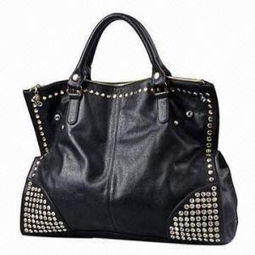 black retro lady business lady handbags with shiny diamonds tote of polyester inner